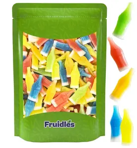 Fruidles Original Wax Bottles Candy Drinks, Half Pound Liquid Filled Mini Drinks, Party Favorite Treats (Half Pound)