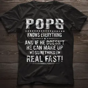 Pops Shirt, Pops Gift, Pops Tshirt, Gifts for Pops, Fathers Day Gift, Funny Pops Gift, My Favorite People Call Me Pops T-Shirt, father's day
