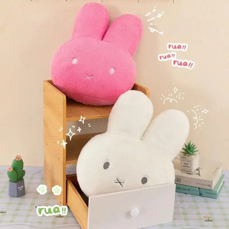 New Kawaii Miffy Plush Pillow Cute Sweet Doll Toy Creative Room Decoration Cartoon Ornament Birthday Christmas Gift