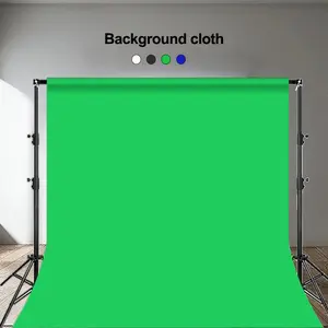Multi functional background cloth 1.5-2m/59.06-78.74 inches - available in multiple colors, portable and easy to install, suitable for photography and live streaming. Suitable for home video, conference and live streaming use