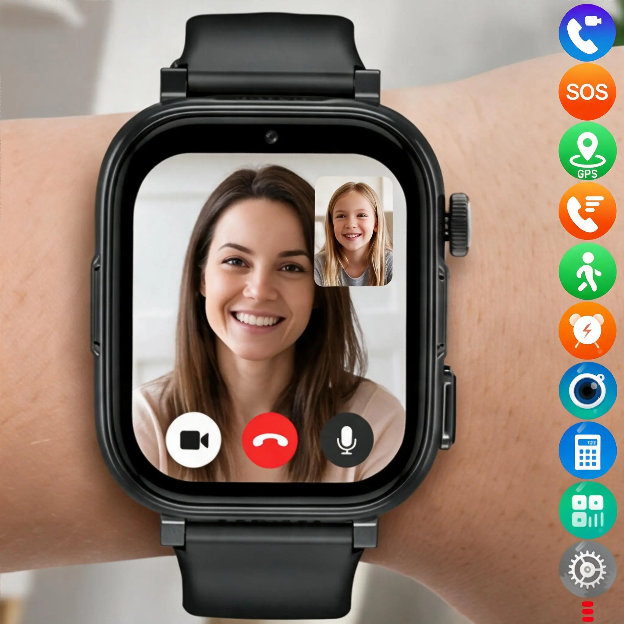 CJC T35 Kids Smart Watch for Boys Girls - 1.83" HD Screen Phone Watch with GPS Locator, Two-Way Call, Video Chat, SOS, Camera, Alarm Clock, Class Mode - Birthday Gift for Kids Ages 3-12