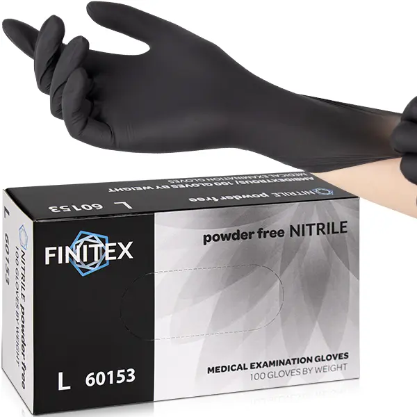 3.5Mil Black Nitrile Disposable Gloves - Latex-Free, Powder-Free, Durable, Professional, Ambidextrous for Cleaning, Gardening, Painting (Tools & Hardware, Gardening Protective Gear, Home Essentials), Safety Gardening Gloves