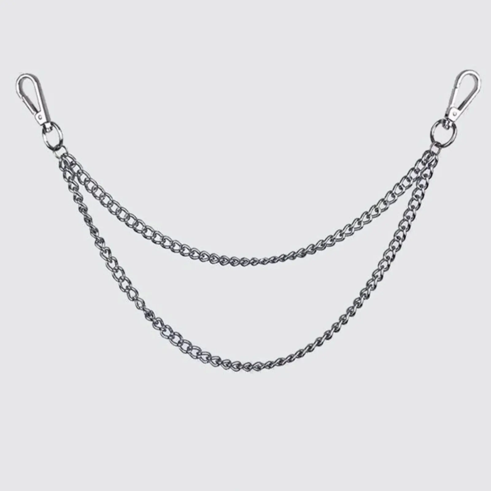 【JOYCE DESIGN】New pants chain Fashion men's simple and versatile double-layer jeans chain Punk style hip-hop pants chain waist chain