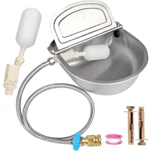 304 Stainless Steel Automatic Water Dispenser for Dogs & Livestock - Outdoor  Bowl, Horse & Goat Waterer