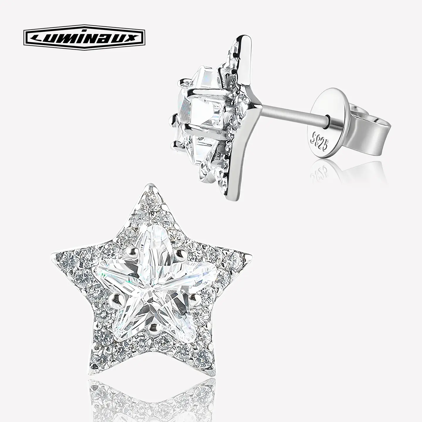 S925 Sterling Silver Star-Shaped Stud Earrings Fashion Ear Jewelry, Ideal Gift for Birthdays, Daily Wear, Special Events, Jewelry Box, Unisex, Any Occasion Shining Earrings