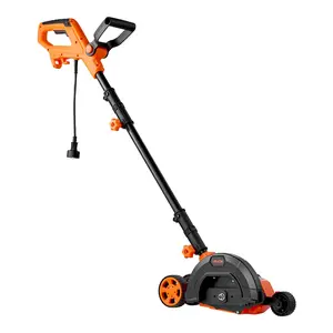 【fathersdaygift】VEVOR Lawn Edger, 8-inch Blade Length, 12 Amp Electric Edger Lawn Tool, 4000 RPM, with 3-Position Blade Depth, 65 Mn, Pivoting Handle, Dual Wheels, for Lawns, Driveways, Yards, and Sidewalk Edges