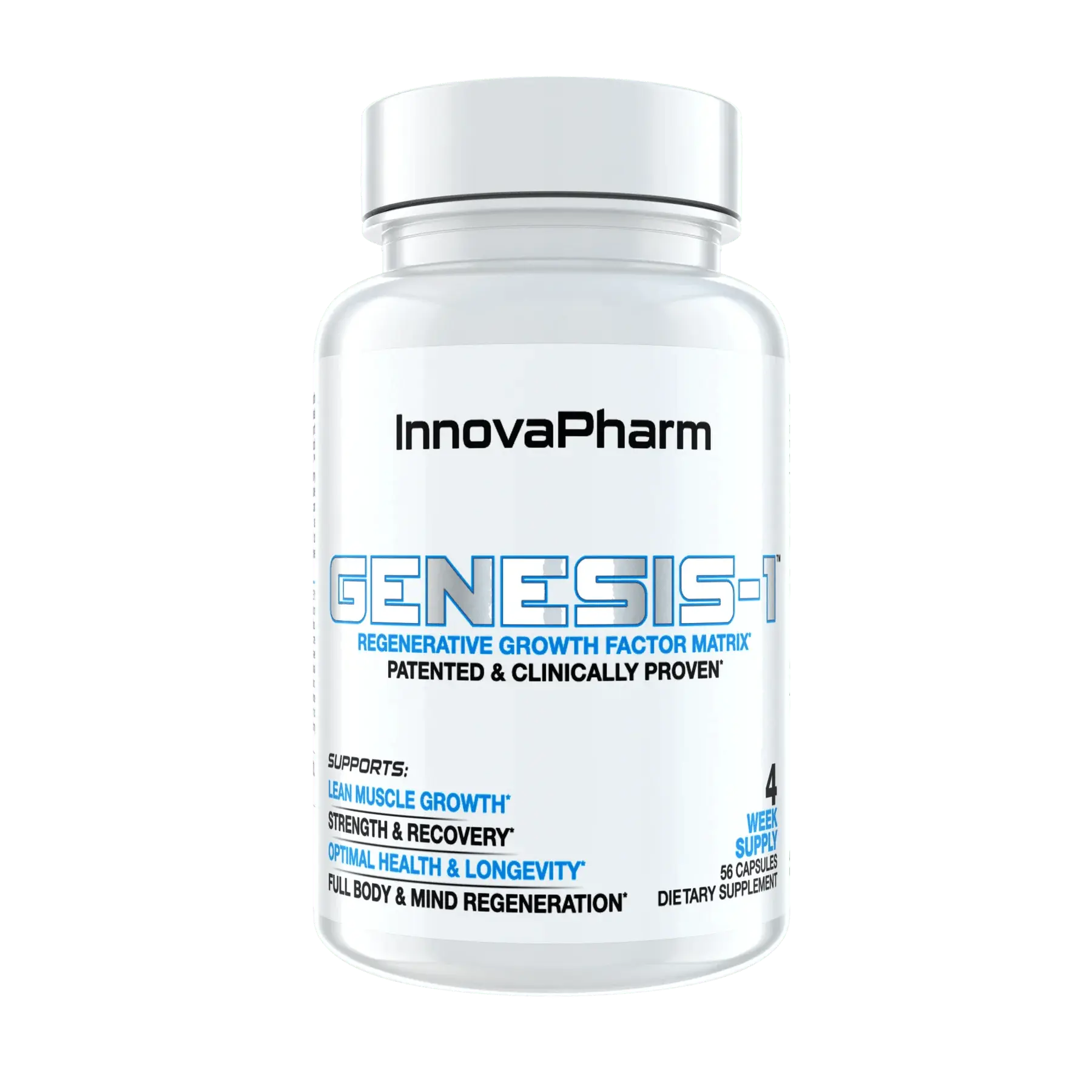InnovaPharm GENESIS-1 56 Capsules - Clinically Proven Supplement for Athletes