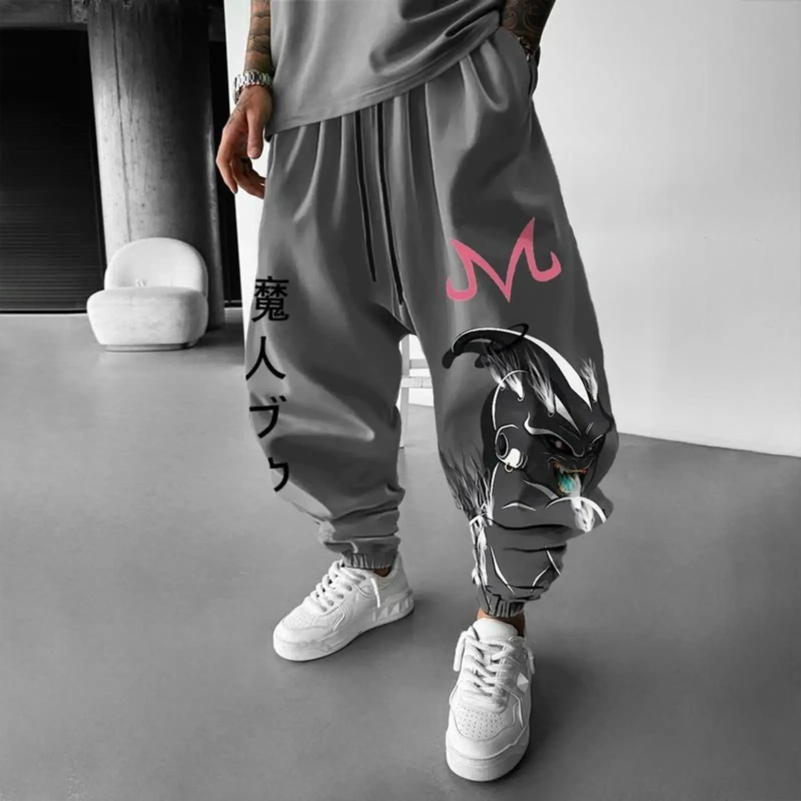 Unisex Majin Buu Jogger Pants, Dragon Ball Sweat Pants, Majin Buu Gogeta Cotton Pant For Fan, Anime Lover