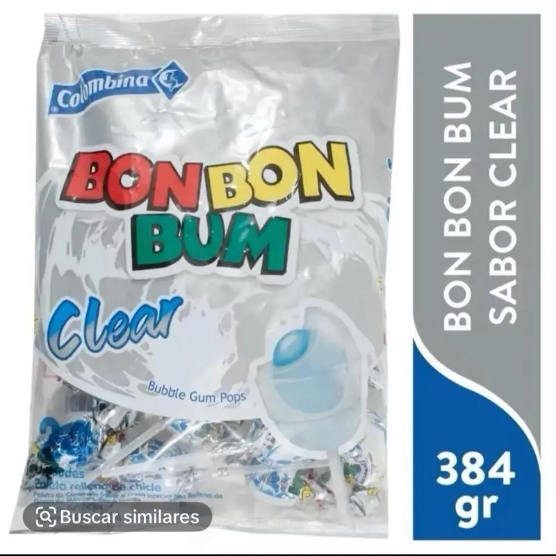 Bon bon bum CLEAR - 24PK Candy Sweet Fruit Sugar Fruity Chewy squashies Bonbon Snack