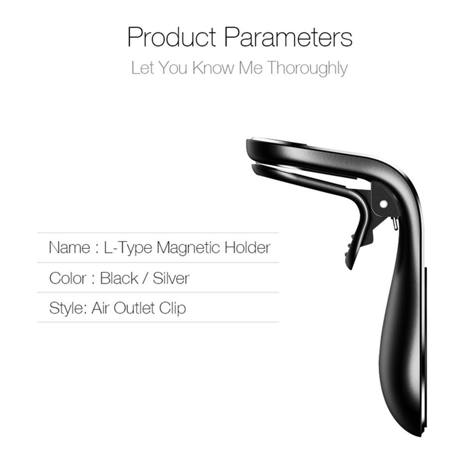 Magnetic Car Phone Holder Air Vent Mount 360° Rotation