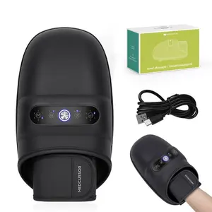 Medcursor Cordless Hand Massager, Hand Massager with Heat, Hand Warmer with Acupressure Beads, 6 Massage Modes, 2 Heat Levels, 3 Timers