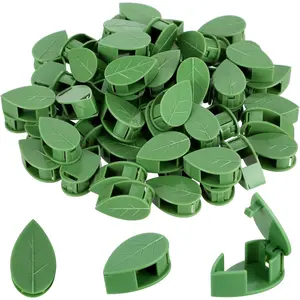 60 Pieces Plant Climbing Wall Fixture Clips with 72 Pieces Acrylic Adhesive Sticker Leaf Fixer Invisible Wall Vines Fixing Clips Hook Plant Vine Traction Wall Plant Holder Garden Plant Supplies for Indoor Outdoor Decoration
