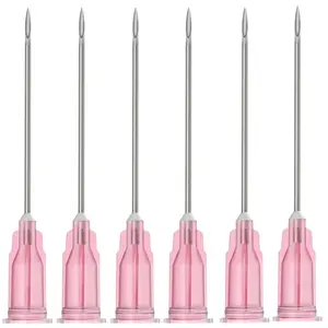 20 Pcs 18Ga 1.5 Inch/38mm Lab Dispensing Needle Luer Lock, Individually Sealed Wrapped