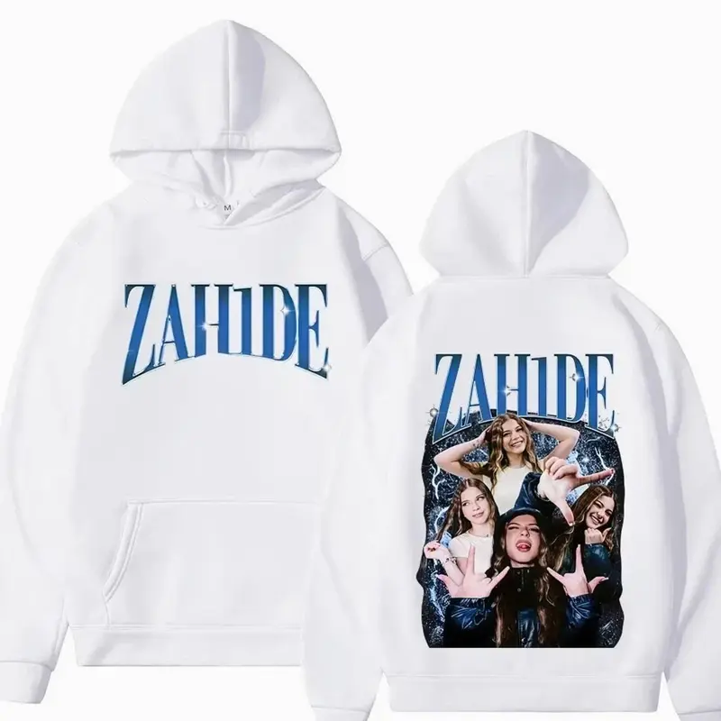 Zahide Merch double-sided printed hoodie men's fashion hip-hop pullover autumn and winter retro loose adult style top Y2K MFL