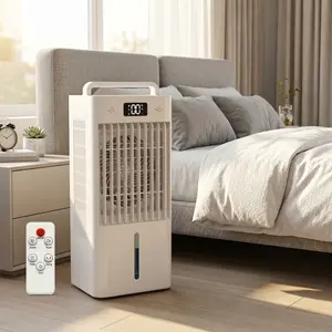 10L Portable Evaporative air cooler fan, 3-in-1 Windowless Personal AC Cooling Fan with HEPA Filter, Reusable Ice Boxes & Remote Control for Bedroom & Office,fan that blows cold air summergarden