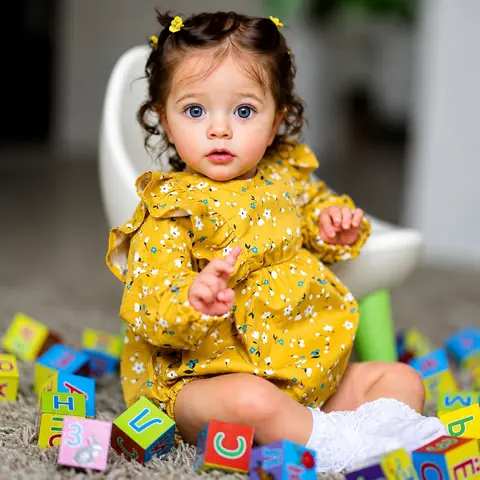 22-Inch (55cm) Lifelike Real Life Newborn Baby Girl Collectible Doll - Soft Vinyl, Wig-Included, Developmental Toy, Thanksgiving/Holidays Christmas Gift for Kids (Toys & Hobbies, Dolls)