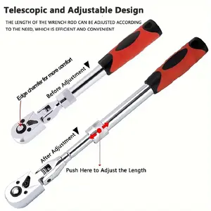 1pcs 3pcs 1/4 3/8 1/2 Ratchet Wrench Set 72 Teeth, Reversible Quick Release Suitable for Tight Spaces, Car Motorcycle Bicycle Repair Tools, Ratcheting Wrench Set