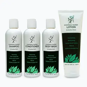 Southern Racks Scentless Hunter Gift Set - includes Volumizing Shampoo, Moisturizing Conditioner, Body Wash and Lotion.