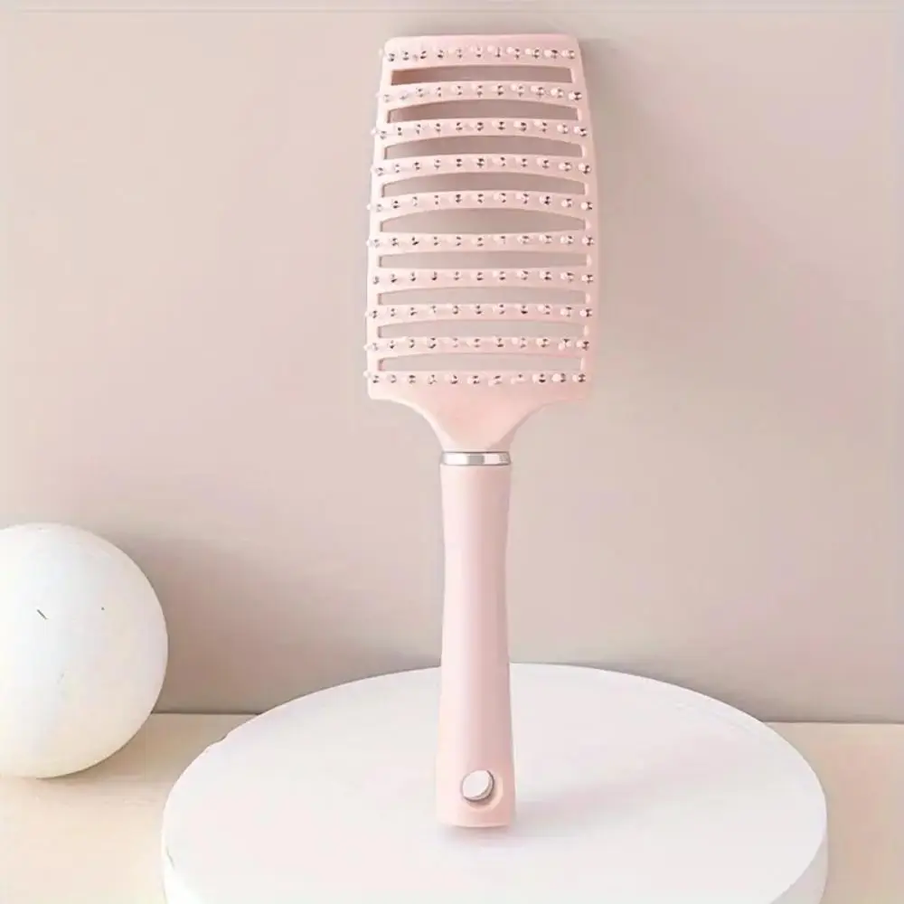 Hollow Out Circular Hair Brush, Vented Detangling Hair Comb with Curved Design, Multi-use Scalp Massage Combs for Daily Use, Hair Styling Tools, Detan