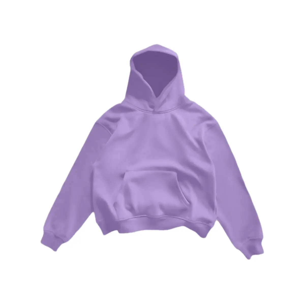 Lavender Blank Pullover Hoodie
