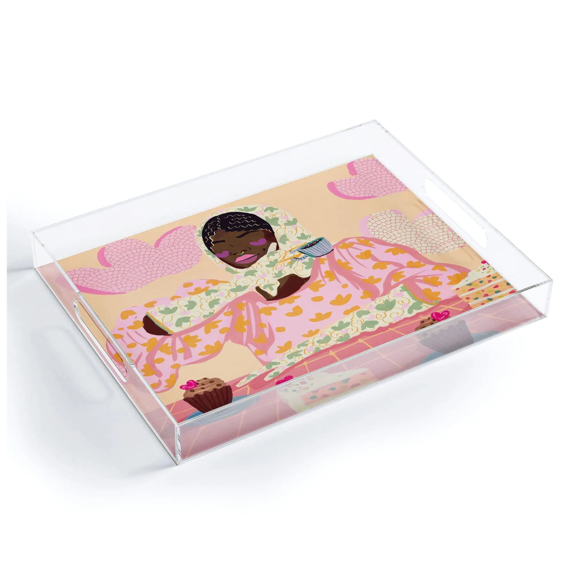 Deny Designs Acrylic Tray -Sweet Elegant by Leela Makes Noise