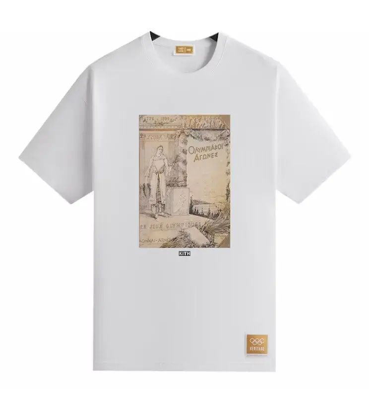 Kith Olympics Heritage Athens 1896 Vintage Tee White