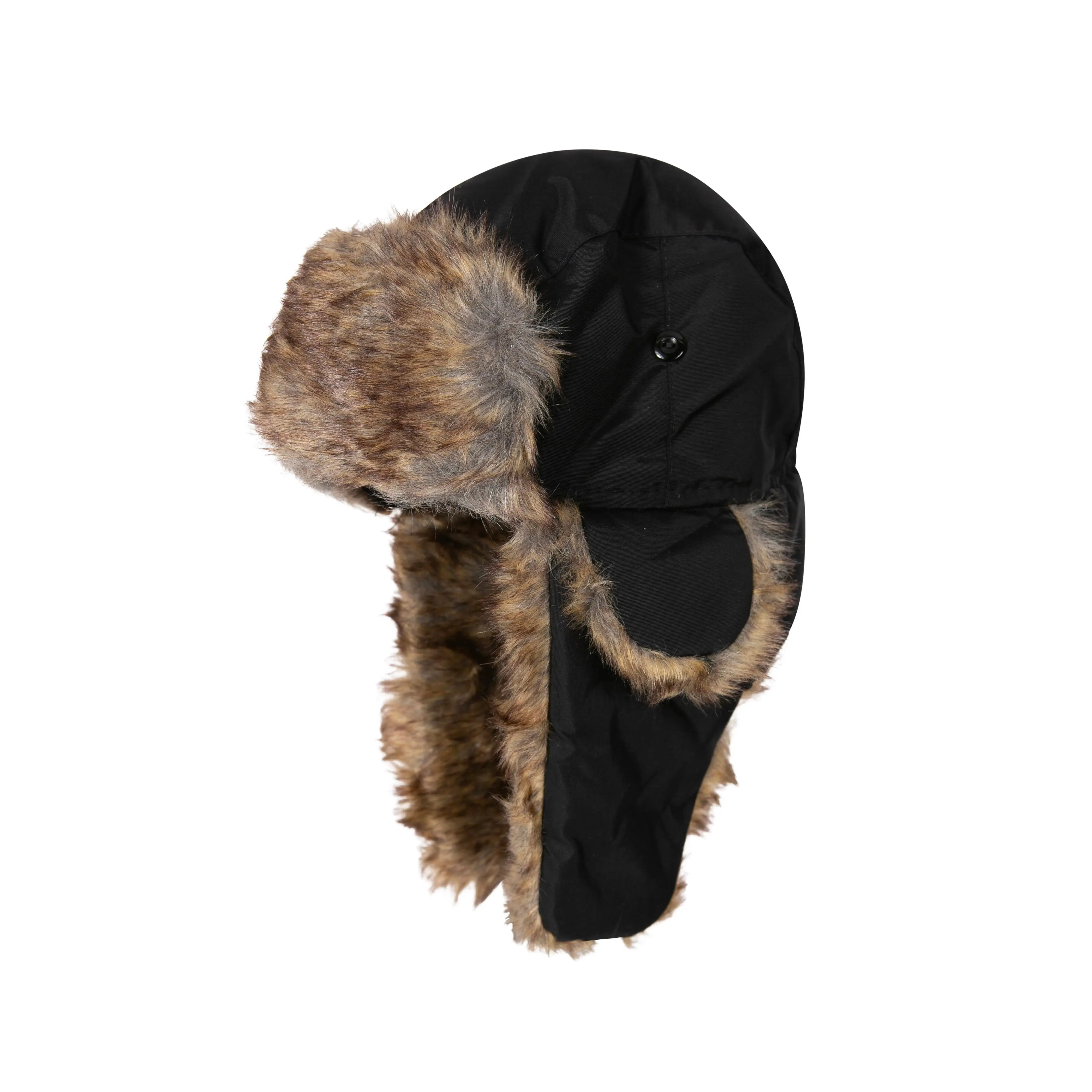 Sakkas Unisex Trooper Trapper Ushanka Hat Faux Fur Lined w / Ear Flaps Warm Russian Aviator Windproof Cold Weather Outdoors