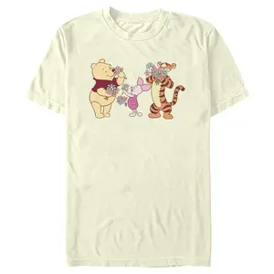 Men's Winnie the Pooh Stop and Smell the Flowers T-Shirt