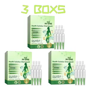 Natural Supplement, Liquid DropswithANaturalPlantExtracts, Gut & Energy Support,7Vials perBox.Six in one Dietary Healthcare