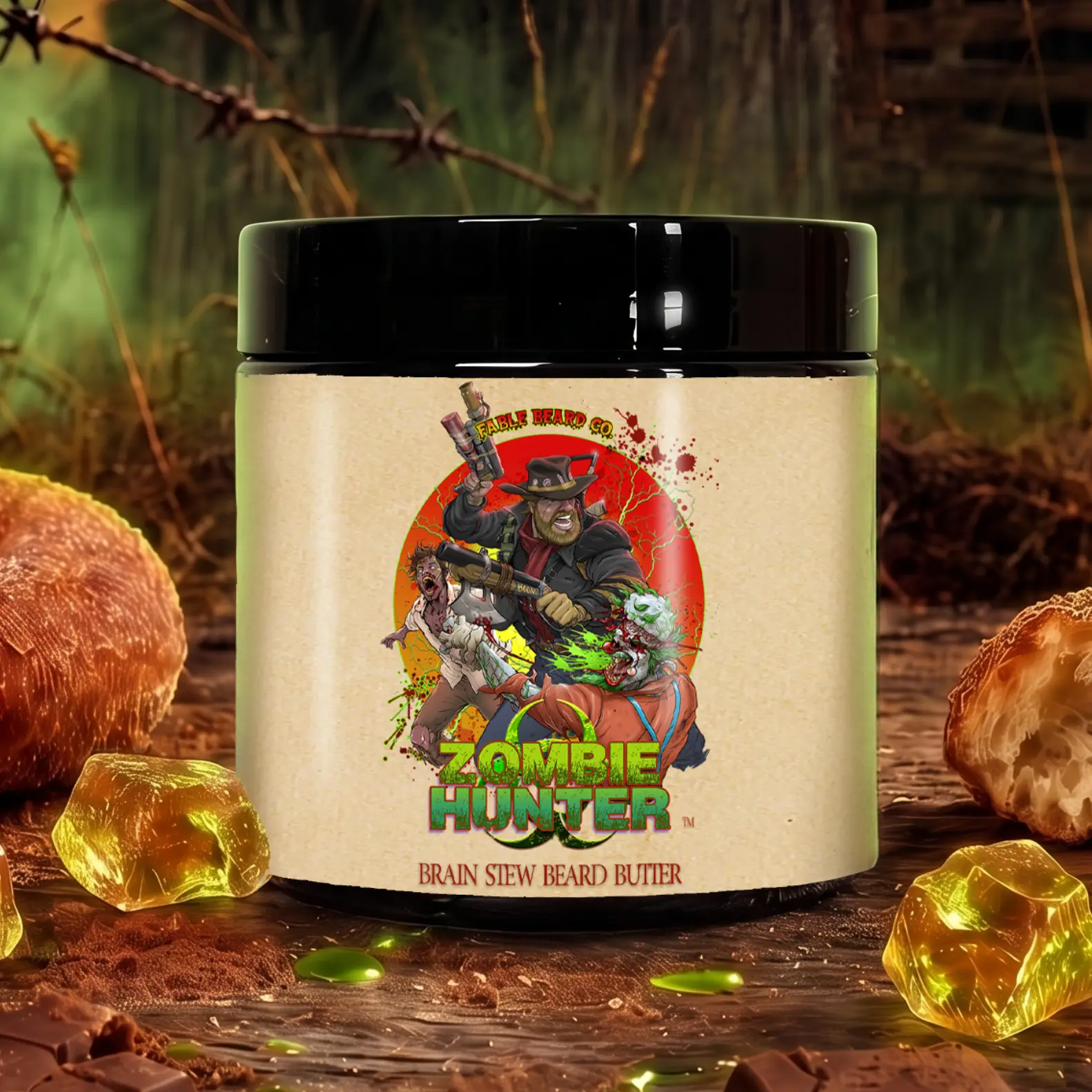 Fable Beard Co - Men's Deep Moisture Beard Butter + Daily Hair Care & Beard Support - 50+ Long-Lasting Scents