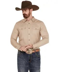 Cody James Men's Wooly Mammoth Western Long Sleeve Shirt - Cjho22w11-Tan