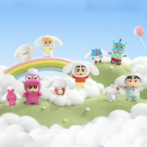 【TOPTOY】Cinna x Shinchan Series Plush Keychain Blind Box, Cute Figures, Bag Pendant, Collectible Toys, Birthday & Holiday Gift