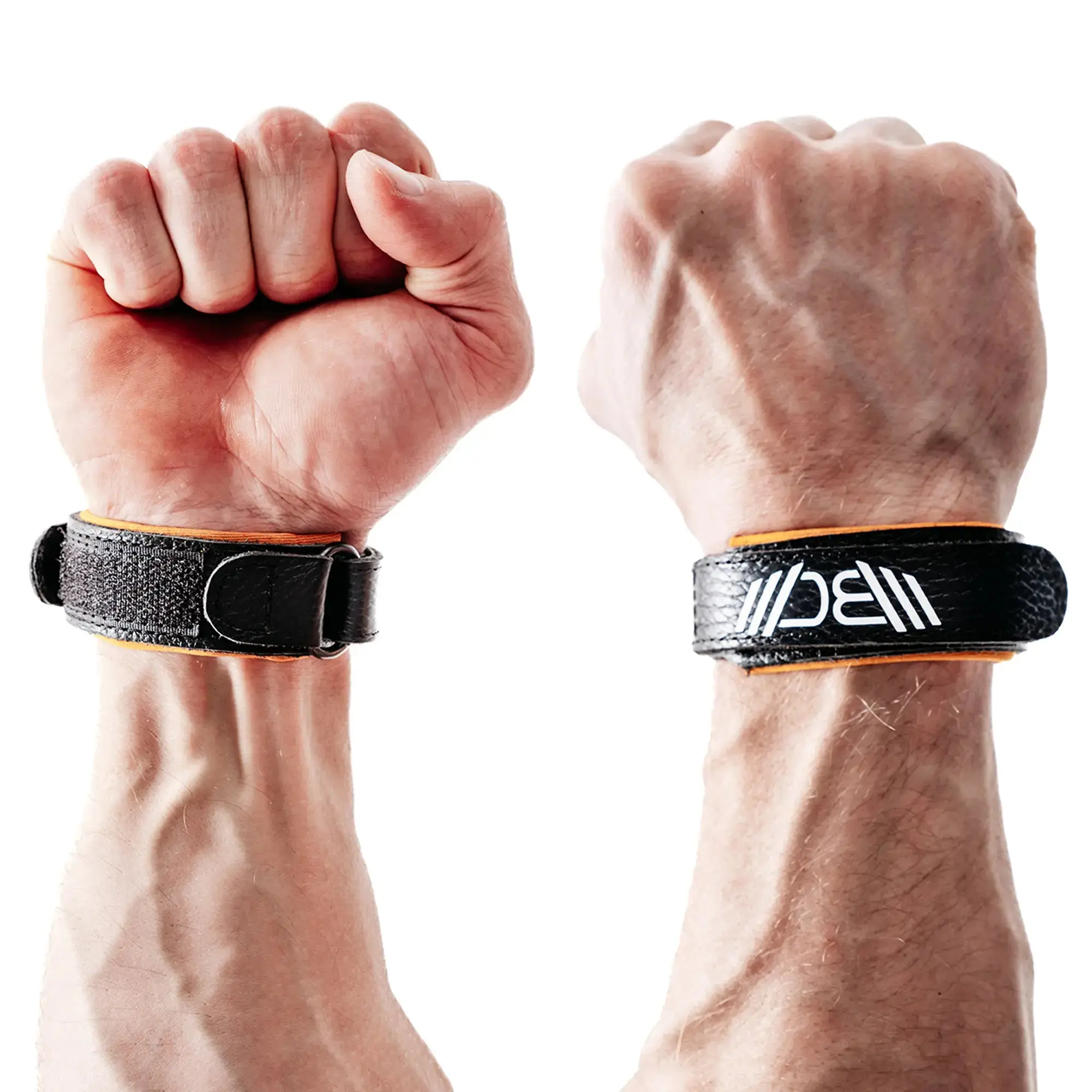 WARM BODY COLD MIND Leather Wrist Wraps Pro, Premium Leather Wrist Support For Weightlifting, Powerlifting, Gym Training and Strength Workouts, Durable Construction, Wrist Stability, Secure Fit, Comfortable Support for Heavy Lifts and Intense Training