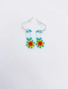 FLOWER BEAD EARRINGS