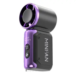 Mini Multipurpose Handheld Fan, Powerful Turbo Portable Fan, USB Handheld Fan, Speed Levels 1-199, 18,000 Rpm Motor, Pocket Personal Travel Gadget