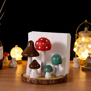 Whimsical Mushroom Forest Table Decor | Viral 2026 Wooden Home Accent Piece