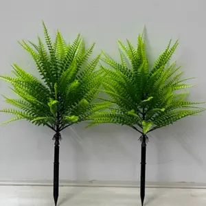 Realistic Fern Planters Set of 2, Artificial Potted Plant, Artificial Greenery Decorations, Perfect for Indoor Outdoor Use, Ideal for Garden Shop Bar Hotel Home Party Wedding