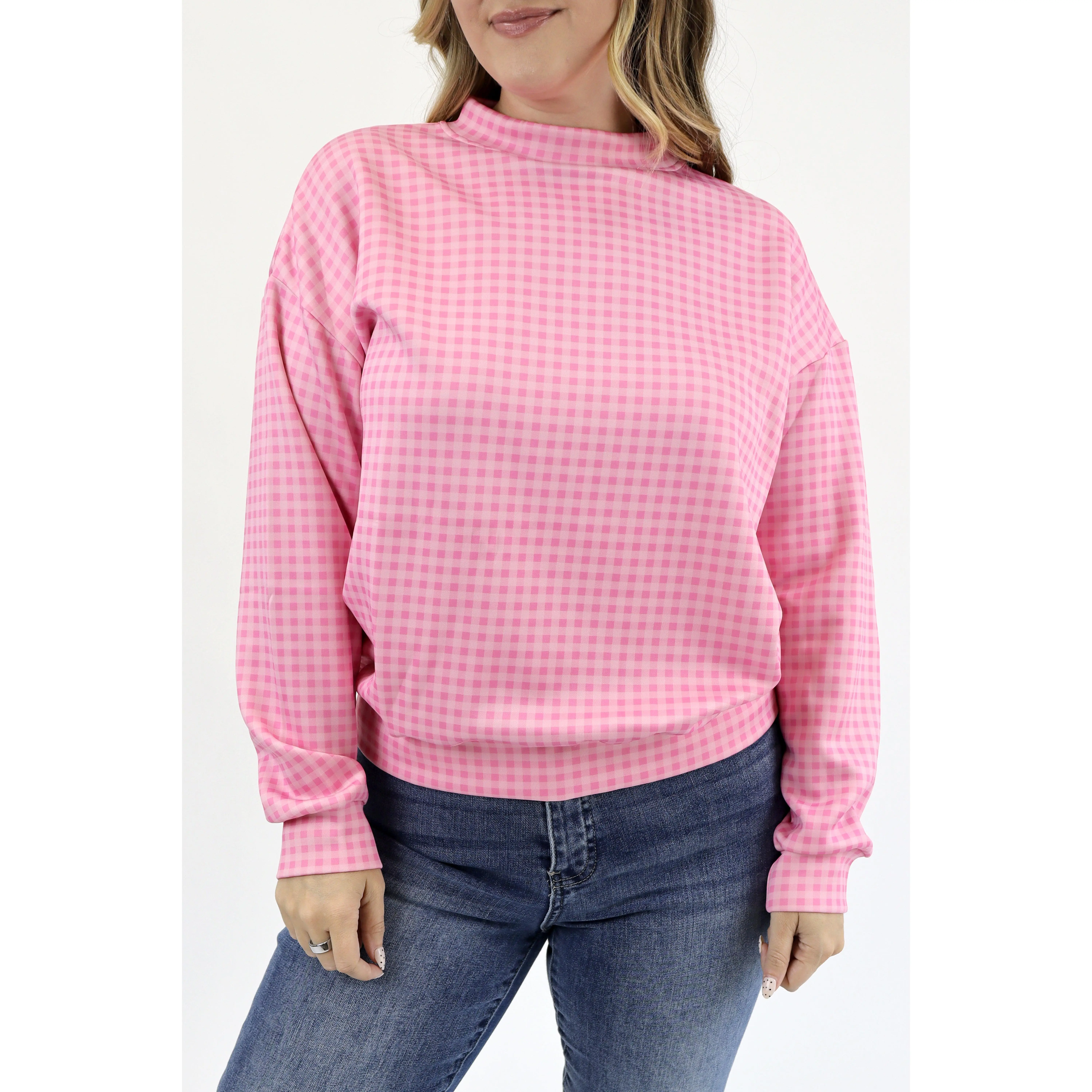 Mock Neck Cloud Crew