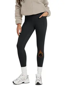 ODODOS Women's Thermal Bonded Fleece Lined Leggings with Pockets - Thick Warm Winter High Waisted Yoga Pants - 25"/28" Inseam summerwins Athletic Stretchable Athleisure Bottoms