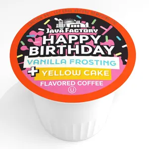Java Factory Coffee Happy Birthday Flavored Coffee Pods