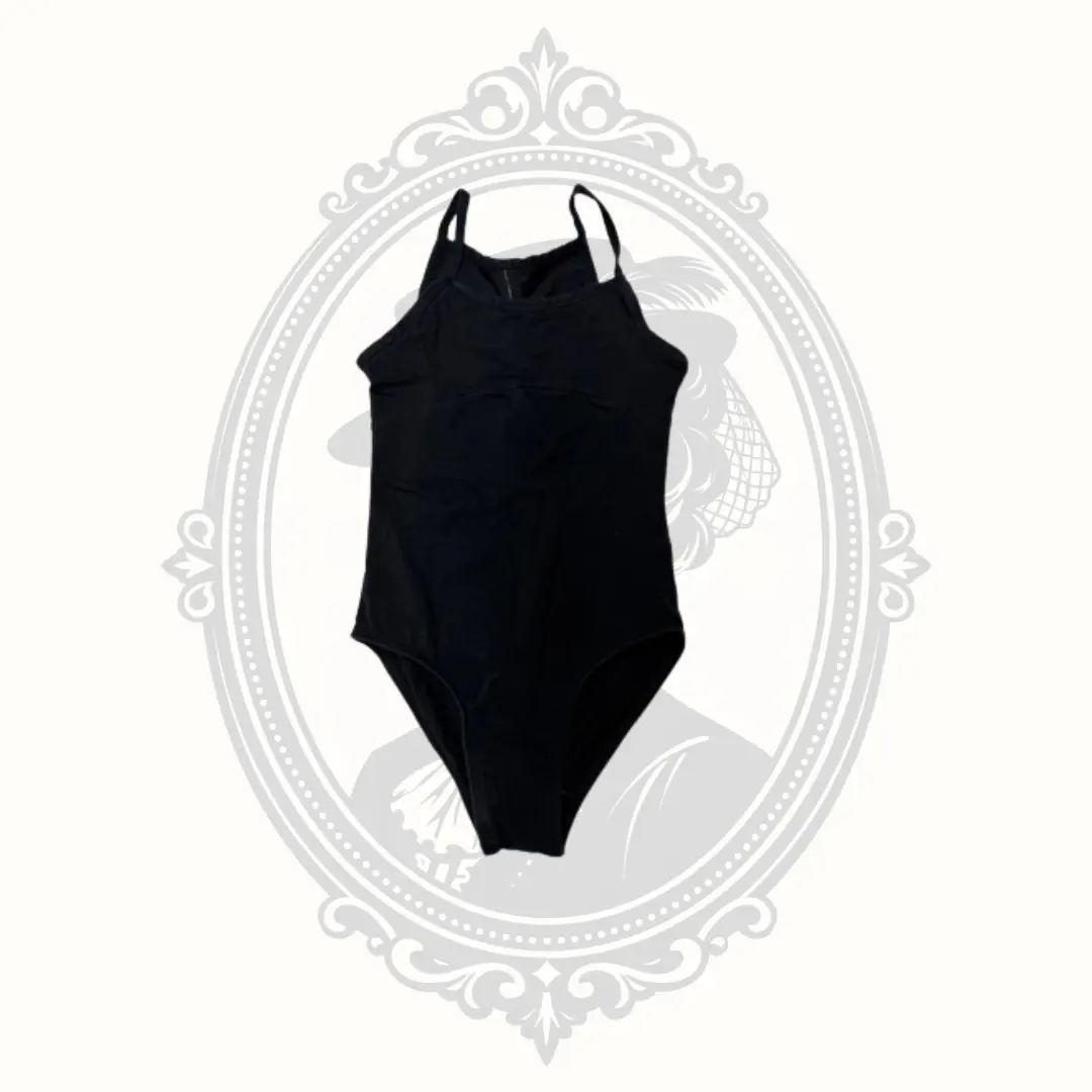 Danshuz Danznmotion Daisy Butterfly Back Girls Ballet Dance Leotard Black Estimated Size 4/6