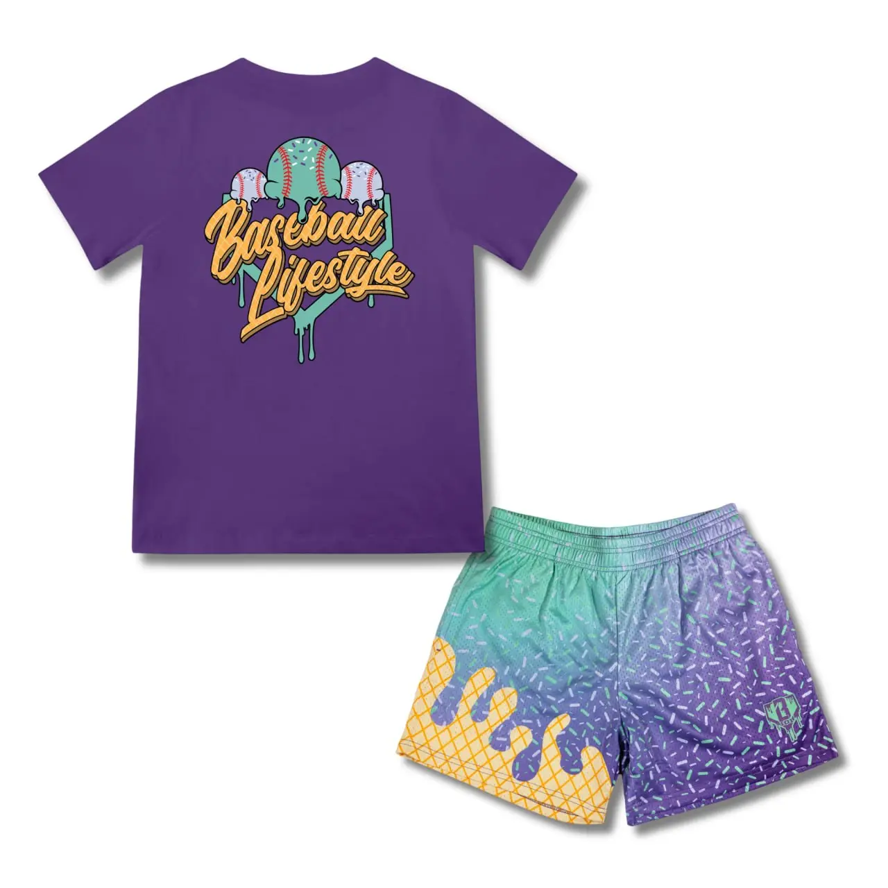 BL 101 Ice Cream Tee & Shorts Set | for Youth & Adults |