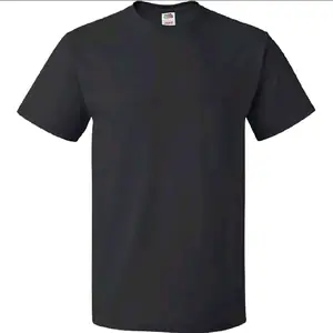 Gildan Heavy Cotton T-Shirt - Black, Short Sleeve, Crew Neck, Casual Style, Comfortable Fit
