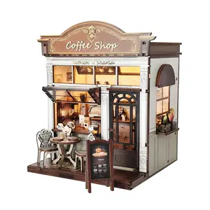 DIY House 3D Bookshelf Decoration Miniature Set, Handmade Model Kit, Wooden House Kit Adults, Perfect Gift for Birthdays & Holidays, Ideal for Adults & Teens