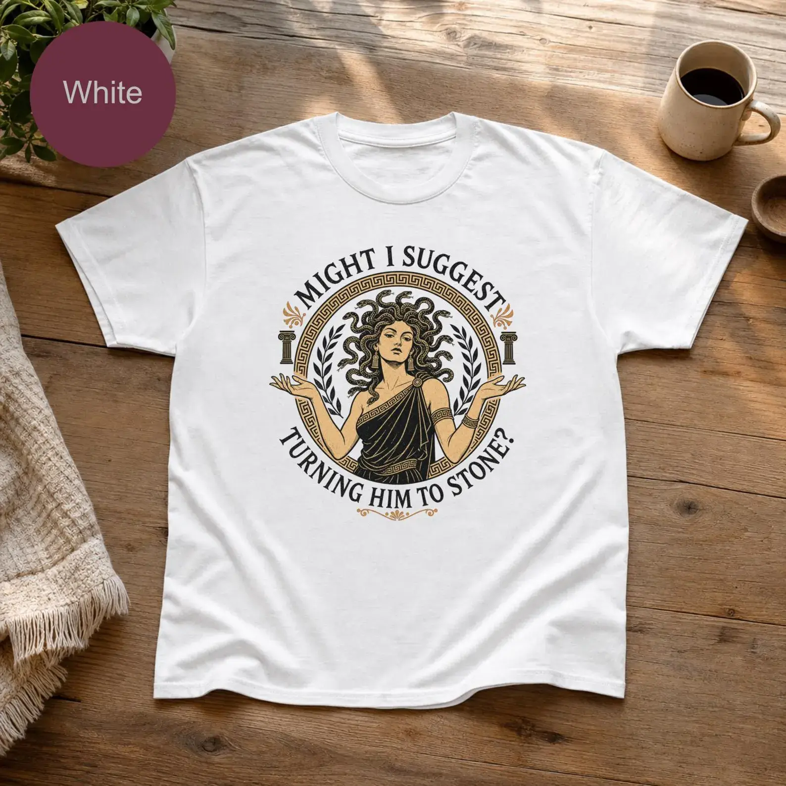 Funny Medusa Shirt, Greek Mythology Gift for Women, Dark Feminine Tee, Booktok Reader Present, Mythology Lover Apparel, Sarcastic Goddess