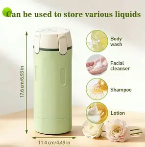 4-in-1 Portable Cosmetic Shampoo Dispenser Storage Bottle Plastic Travel Friendly Compact Design for Easy Carrying