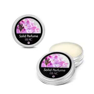 Flowerland Solid Perfume Lilac - Portable Pocket Balm Perfume for Travel - Natural Fragrance Parfum for Men & Women - Vegan & Cruelty-Free - 30ml Tin Container - Sweet Floral Scent