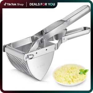 Sopito Heavy Duty Stainless Steel Potato Ricer And Masher - Multi-Purpose ​​Modern​​ ​​Kitchenware​​ ​​Utensil，tool​​ For Perfect Vegetables, Fruits And Mashed Potatoes，Pumpkin Puree，Guacamole - Effortless Mashing, Easy Clean