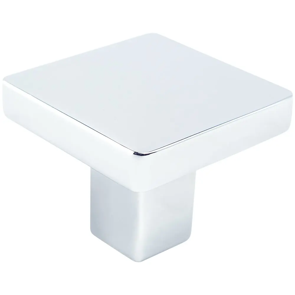 1.125 in. Contemporary Advantage One Square Knob, Polished Chrome