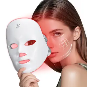 Red Light Mask for Face, 7 Color Red Light Facial Masks, At-Home Facial Care Device, Portable, Cordless, and Rechargeable tiktokshopspringglowup